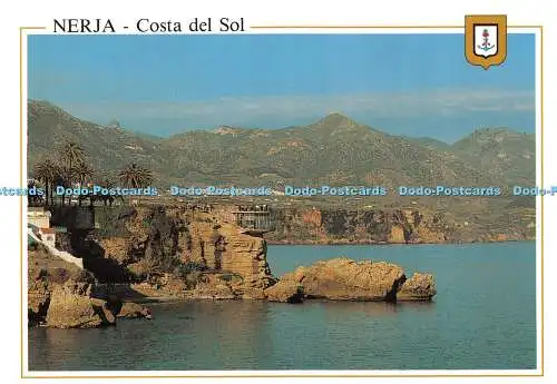 D041988 Nerja. Costa del Sol. Klippen an der Küste. Fisa. L. Dominguez. S.A