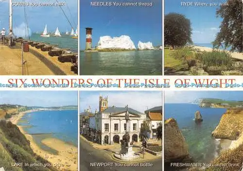 D040665 Sechs Wunder der Isle of Wight. Kühe. Sie können nicht melken. Nadeln, die Sie ca