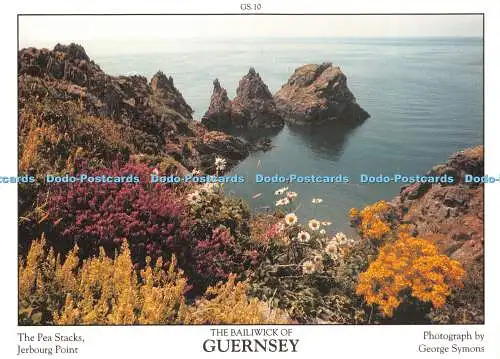 D042054 Die Vogtei von Guernsey. Die Erbsenstapel. Jerbourg Point. George Symons