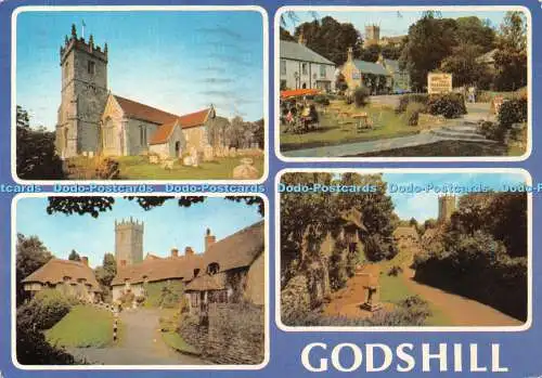 D038309 Isle of Wight. Godshill. J. Arthur Dixon. Multi View. 1984
