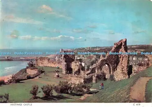 D040728 Hastings Castle. Richter. C. 419. Postkarte