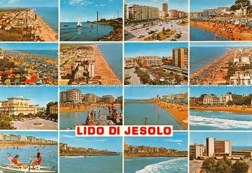 D040747 Lido di Jesolo. Stadt. Der Strand. Consorzio Tabacci. Da Fotocolor Kodak E