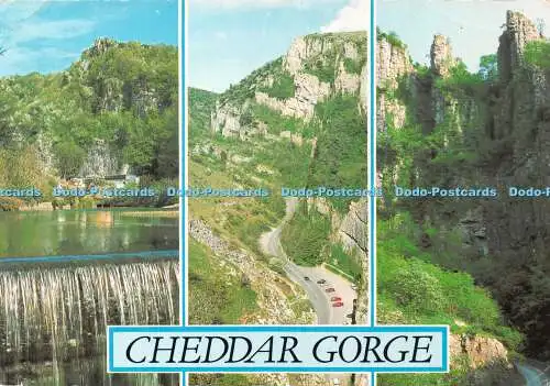 D040877 Cheddar Gorge. Der Wasserfall. Die Berge. J. Salmon. Multi View