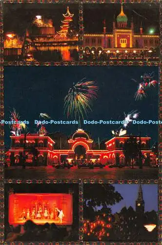 D043965 Danmark. Tivoli. Kopenhagen. International Art Publishing. Multi View