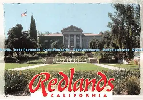 D040930 California. Redlands. Grüße aus Redlands, wo die Wüste auf die