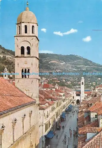 D044044 Dubrovnik. Stradun. Turistkomerc Zagreb. Postkarte