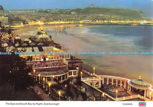 D045395 Scarborough. Das Spa und South Bay bei Nacht. E. T. W. Dennis