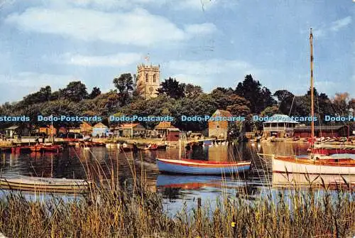 D045436 Hampshire. Christchurch Priory. J. Arthur Dixon. Naturfarbfotografie