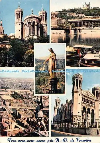 D044176 Lyon. Souvenir de Notre Dame de Fourviere. Trolliet und Fils. Mexichrom