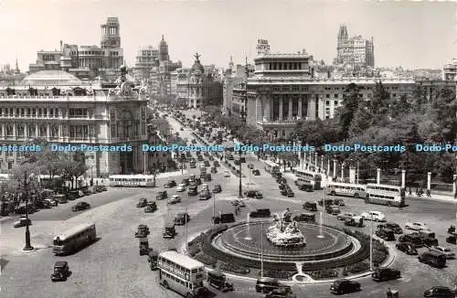 D042493 Madrid. Cybele Circus und Alcala Street. Panoramablick. Garcia Garrabel