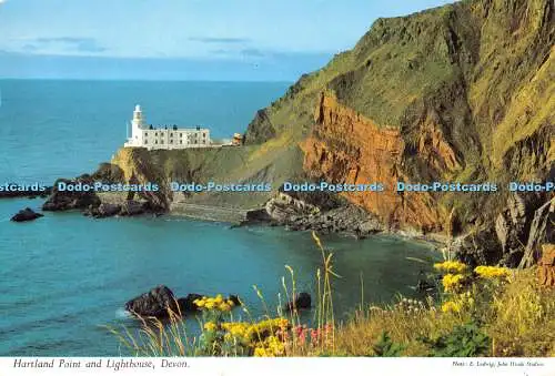 D045570 Hartland Point und Leuchtturm. Devon. E. Ludwig. Hinde. 1973. 3DC78
