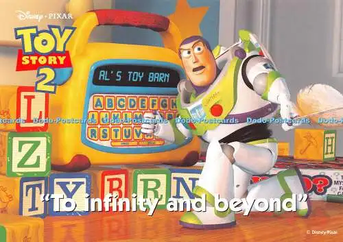 D042600 To Infinity and Beyond. Disney Pixar. Tot Story. The Disney Store. Die S