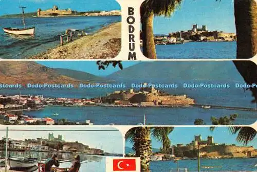 D044367 Türkei. Bodrum. Blick aus der Stadt. Hitit Farbe. Multi View. 1986