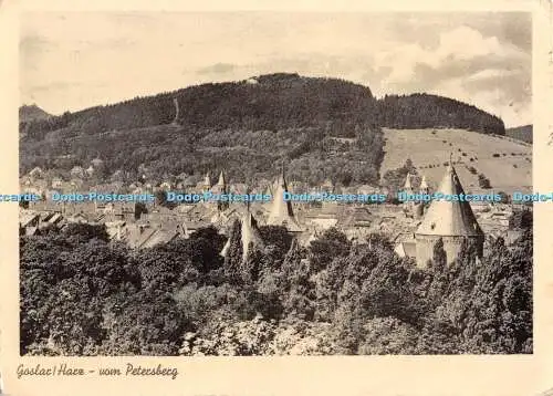 D044392 Goslar Harz Vom Petersberg. Postkarte