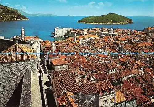 D044693 Dubrovnik. Panorama. Gesamtansicht. Turistkomerc Zagreb