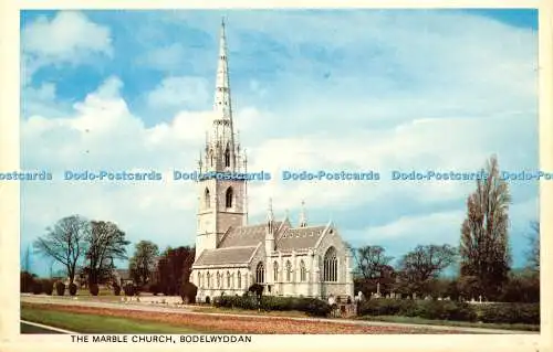 D046215 Bodelwyddan. Die Marmorkirche. Postkarte