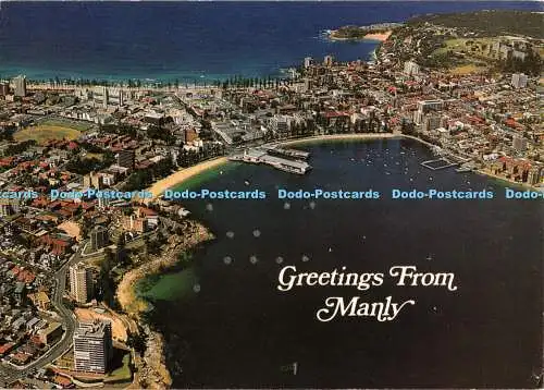 D044909 Grüße von Manly. Werner Bartel. Postkarte