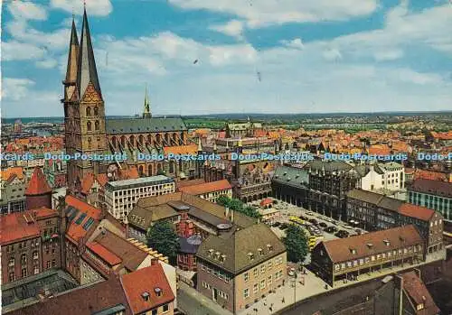 D046379 Lübeck. Markt und Marienkirche. Krüger. Postkarte