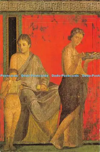 D046635 Pompeji. Eine Szene aus dem gemalten Fries in der Halle der Mysterien. F