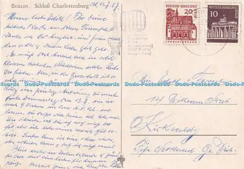 D046892 Berlin. Schloss Charlottenburg. Postkarte