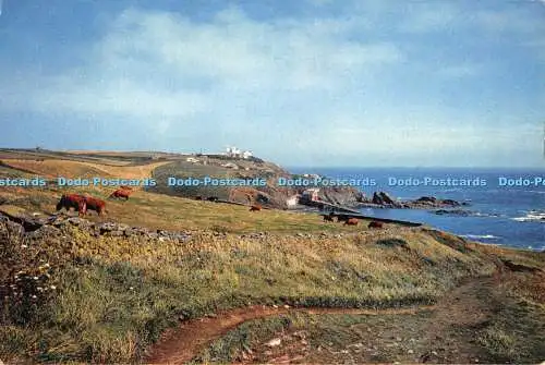 D047393 The Lizard Lighthouse Cornwall. Farbfoto von J. Woolverton. Mais