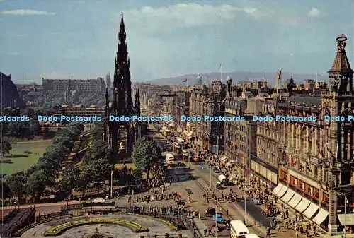 D047543 Edinburgh. Ein Pfeifenband in der Princes Street. J. Arthur Dixon. Naturfarbe