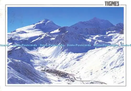 D047696 Tignes. Val Claret. Savoyen Frankreich. En Haut a Gauche la Grande Motte a Dr