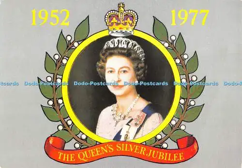 D047852 THe Queen Silver Jubilee. H. M. Queen Elizabeth. II. Postkarte Associatio