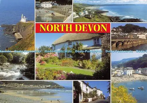 D047910 North Devon. Hartland Point. Clovelly. Lee Bay. J. Salmon. Multi View