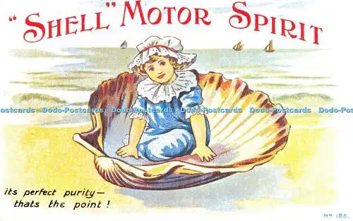 D047959 Shell Motor Spirit. Nr. 185. Postkarte
