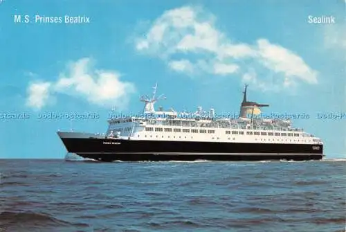 D037086 Sealink. M. S. Princes Beatrix. Bruna Shop. Sea Sky Martin. 198