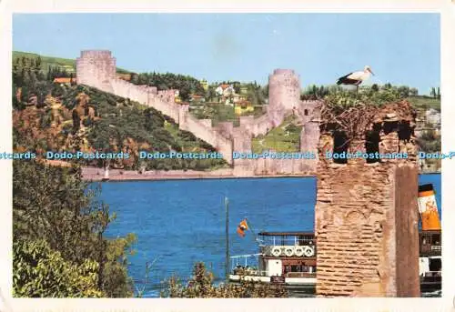 D048007 Die europäische Seite und Rumelihisari von der anatolischen Seite. Denizcilik B