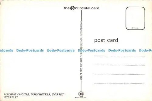 D048066 Dorset. Dorchester. Melbury House. Intermountain Tourist Supply. Mike Ro