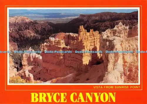 D048122 Bryce Canyon. Aussicht von Sunrise Point. Die Tiefe und Größe von Bruce