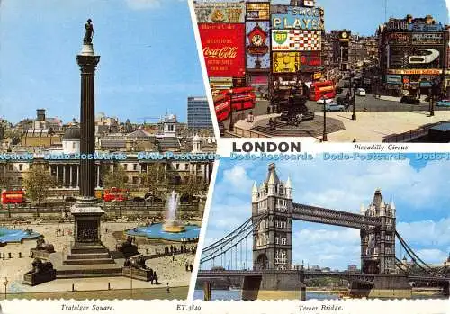 D048224 London. Tower Bridge. Piccadilly Circus. Valentinstag. Multi View