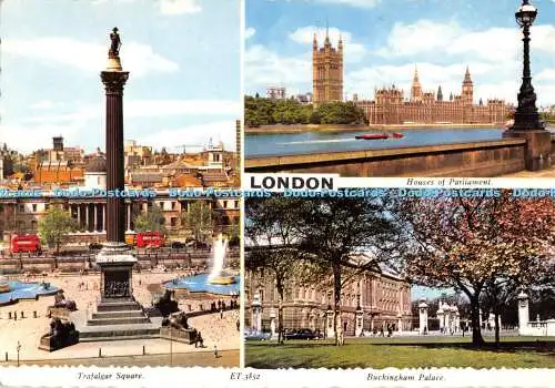 D048233 London. Trafalgar Square. Buckingham Palace. Valentinstag. Multi View