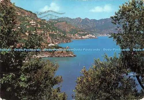 D049754 Amalfi. Blick von der Conca dei Marini. Kodak Ektachrome. 1963