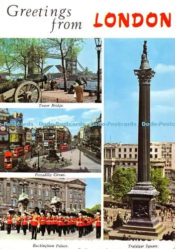 D049828 Grüße aus London. Piccadilly Circus. Trafalgar Square. Valentinstag. M