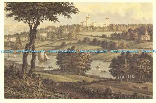 D048558 Osborne House Isle of Wight nach einem Stich von G. Brannon 1849. Gewicht