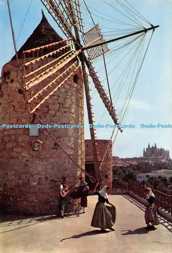 D050014 Palma de Mallorca. Molino del Jonquet. Postales Farbe Cyp. Serie. II. Nu