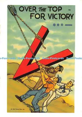 D050067 Over the Top For Victory. Dover Publications. Tichnor Bros. World War II