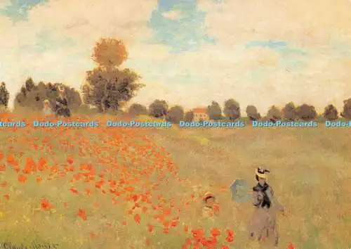 D048746 Claude Monet Wild Poppies 1873. Claude Monet Buch mit 30 Postkarten. Magna