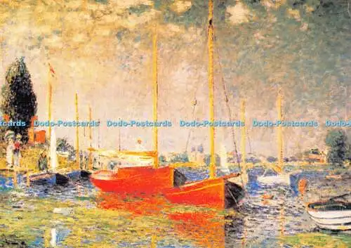 D048747 Claude Monet Argenteuil 1875. Claude Monet Buch mit 30 Postkarten. Magna B