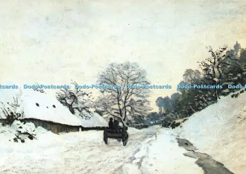 D048753 Claude Monet Die Karrenstraße unter Schnee Honfleur 1865. Claude Monet Buch o