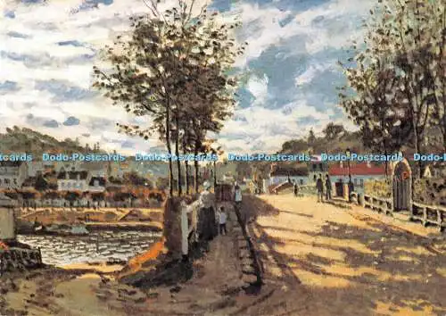 D048754 Claude Monet Die Seine bei Bougival 1869. Claude Monet Buch mit 30 Postwagen