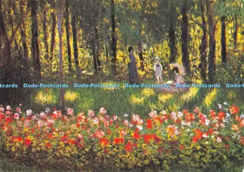 D048755 Claude Monet in Monets Garden in Argenteuil 1875. Claude Monet 3er Buch