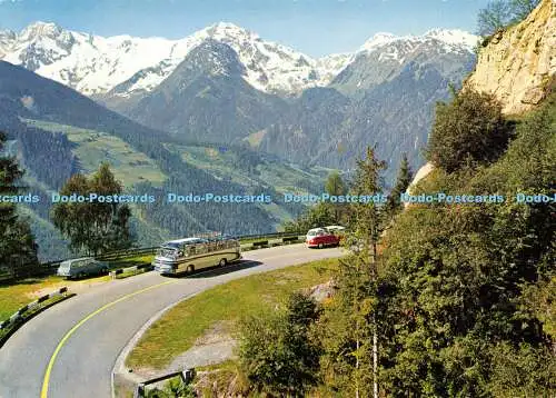 D048869 Alpenstrasse von Mittersill Salzburg über Pass Thurn 1273 m nach Kitzbuh