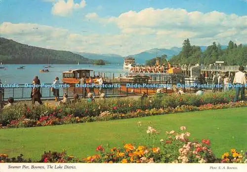 D051699 Dampfgarer Pier. Bowness. The Lake District. E. A. Bowness. Hinde. 1989. 2L