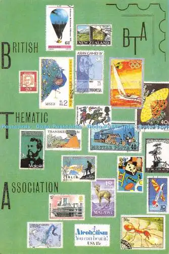 D050299 British Thematic Association. B. T. A. Poster erstmals gezeigt auf der Thematica 9