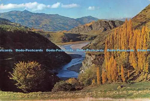 D048959 Arthurs Point Shotover River Queenstown N. Z. Gladys M. Goodall. Farbec